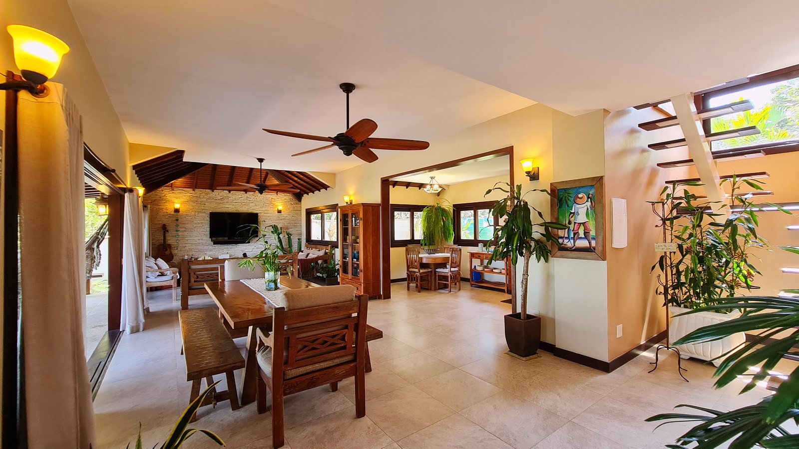 The living room, wide
